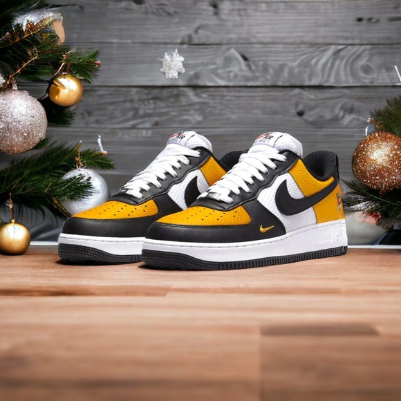 Nike Air Force 1 LV8 Jersey Mesh Gold Black White Men\'s Size 11.5 DQ7775-700 main image 7